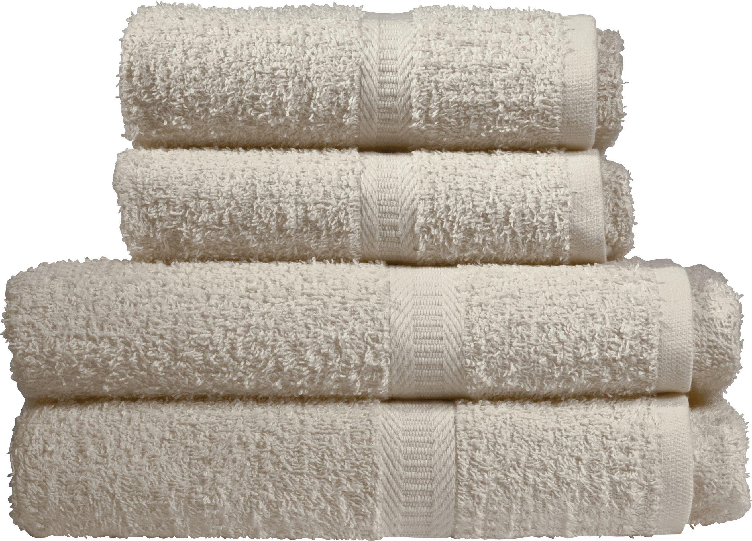 Simple Value 4 Piece Towel Bale - Cream