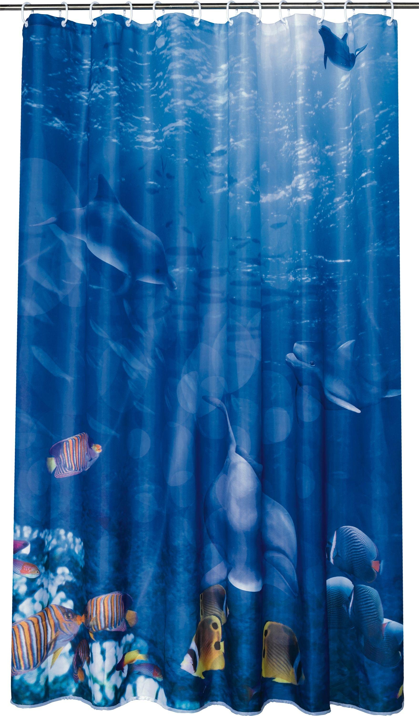 Argos Home Ocean Shower Curtain - Blue