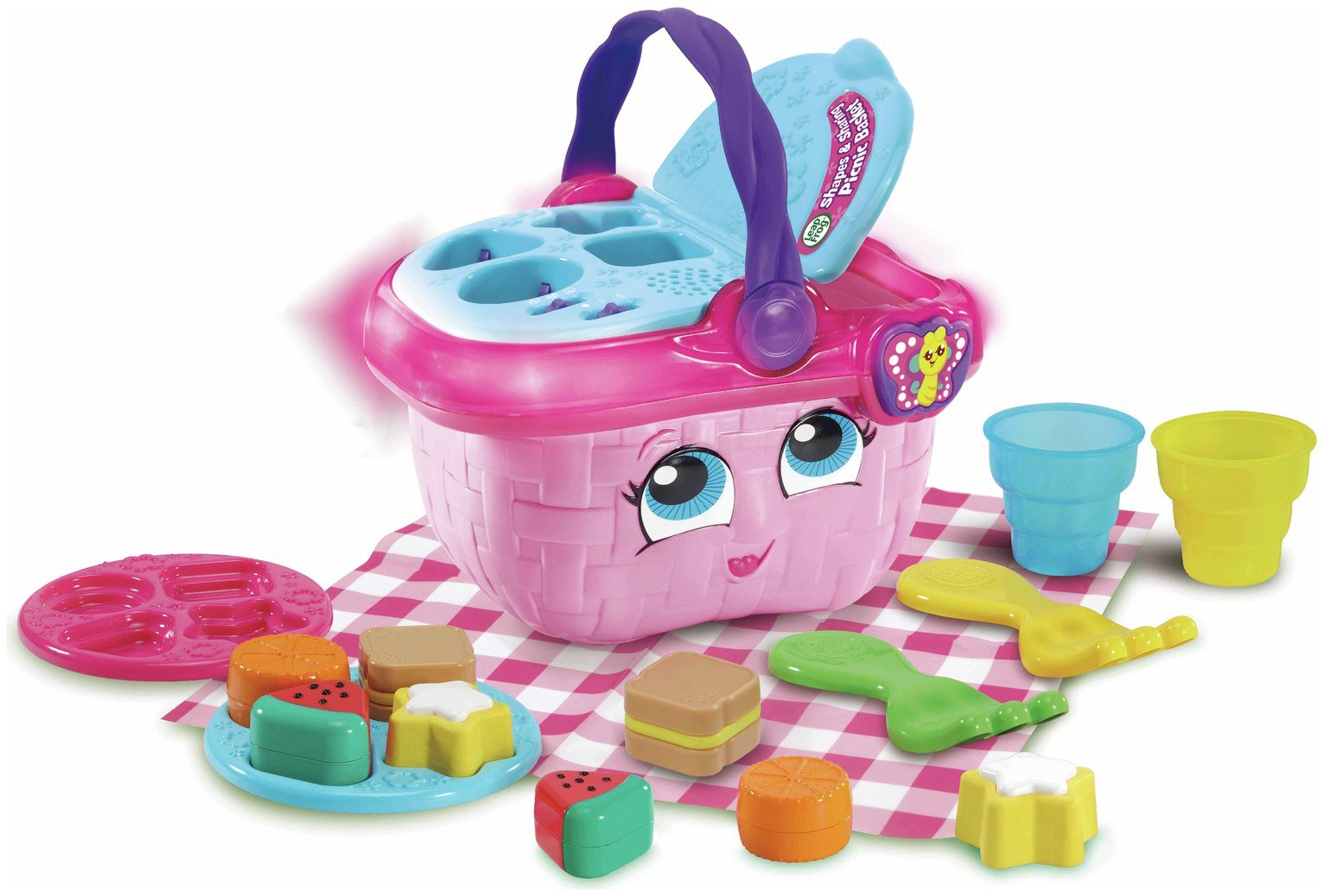 leapfrog shapes and sharing picnic basket