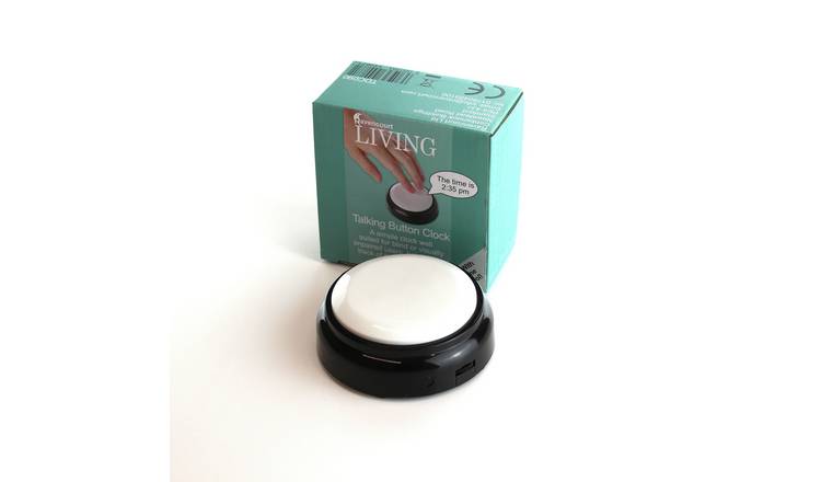 Ravencourt Living Talking Button Alarm  Clock
