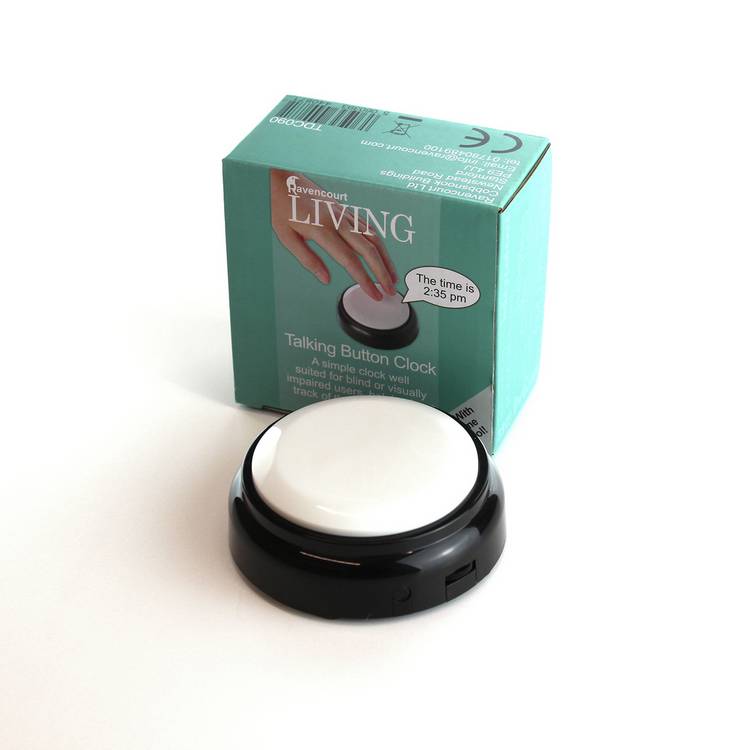 Ravencourt Living Talking Button Alarm  Clock 0