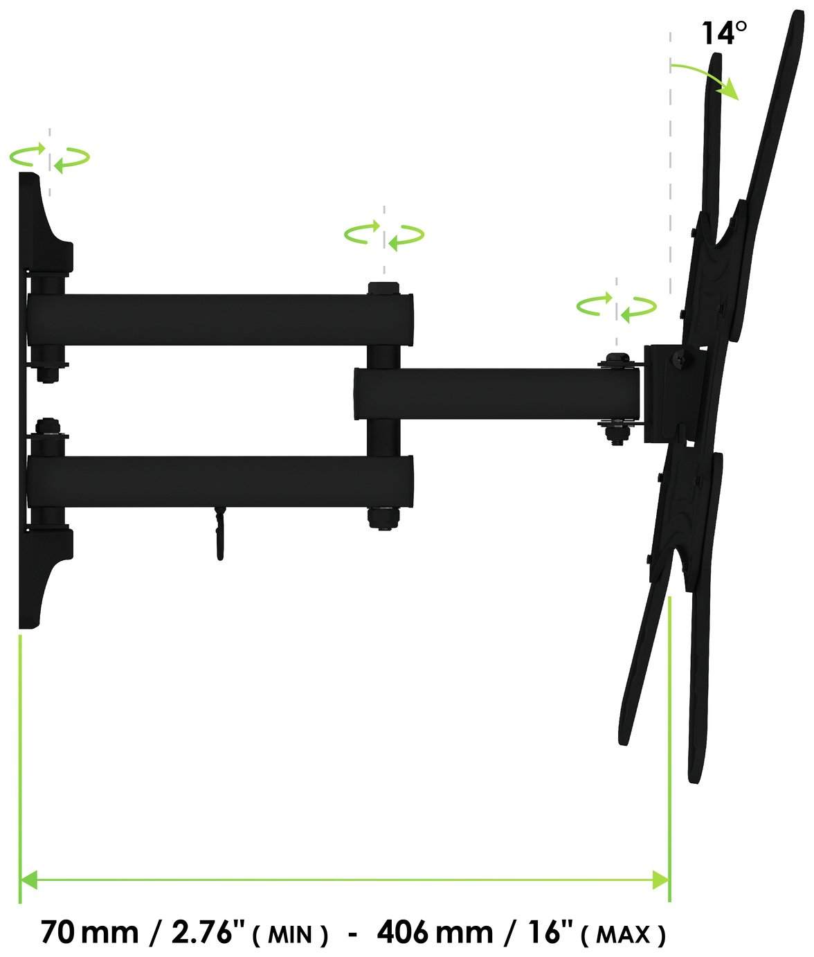 AVF Standard Multi Position 3255 Inch TV Wall Bracket Reviews