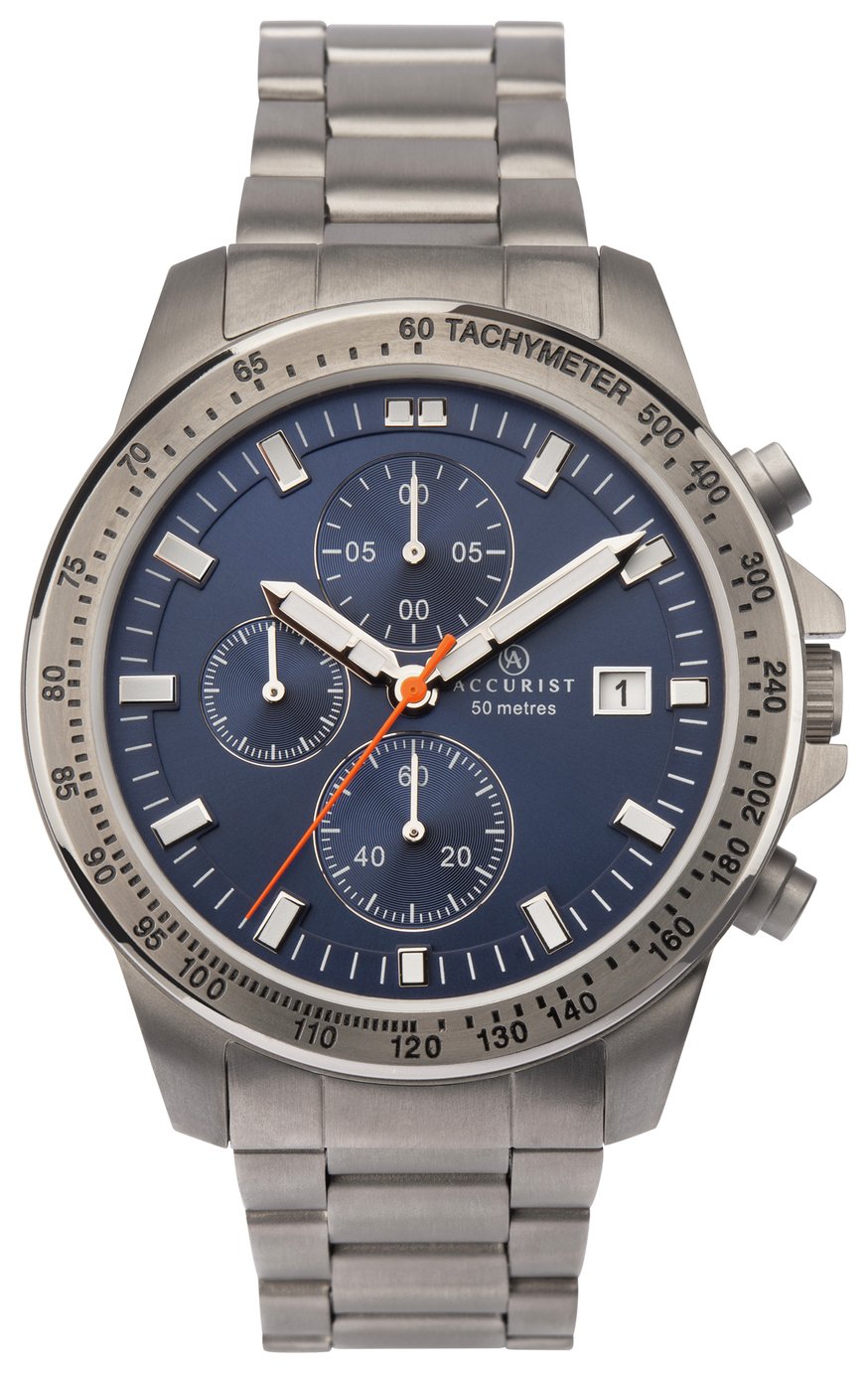 Accurist Men's Chronograph Grey Titanium Bracelet Watch Review