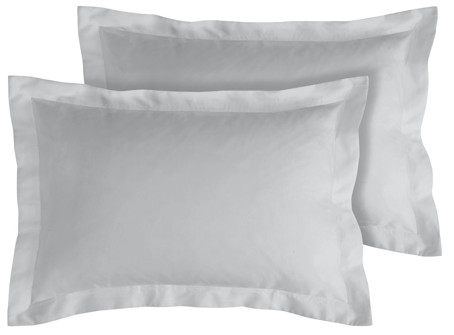 Habitat 400TC Egyptian Cotton Oxford Pillowcase Pair - Grey