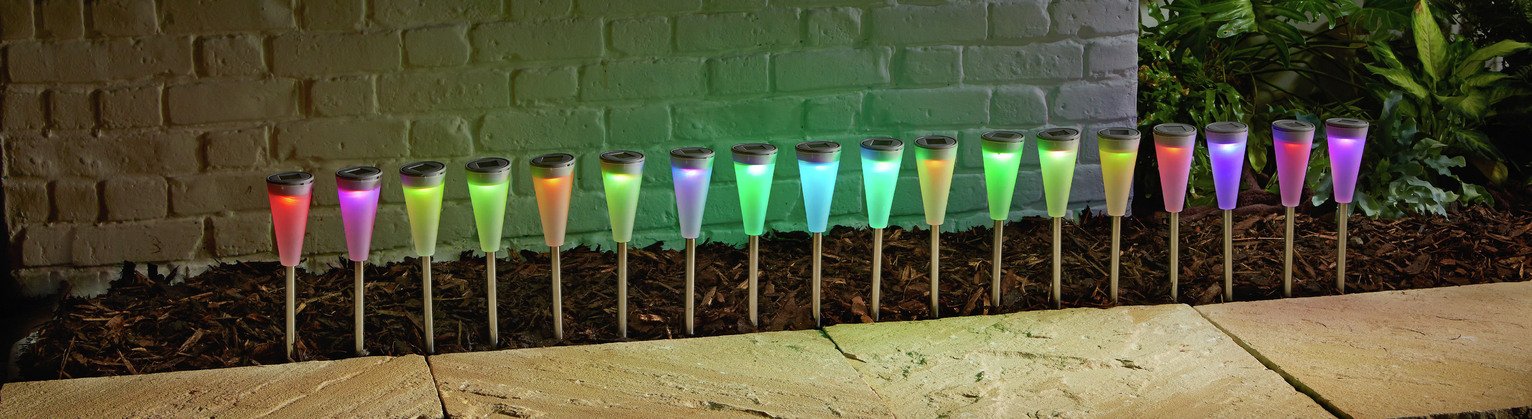 Argos Home Set of 18 LED Solar Colour Changing Lights review