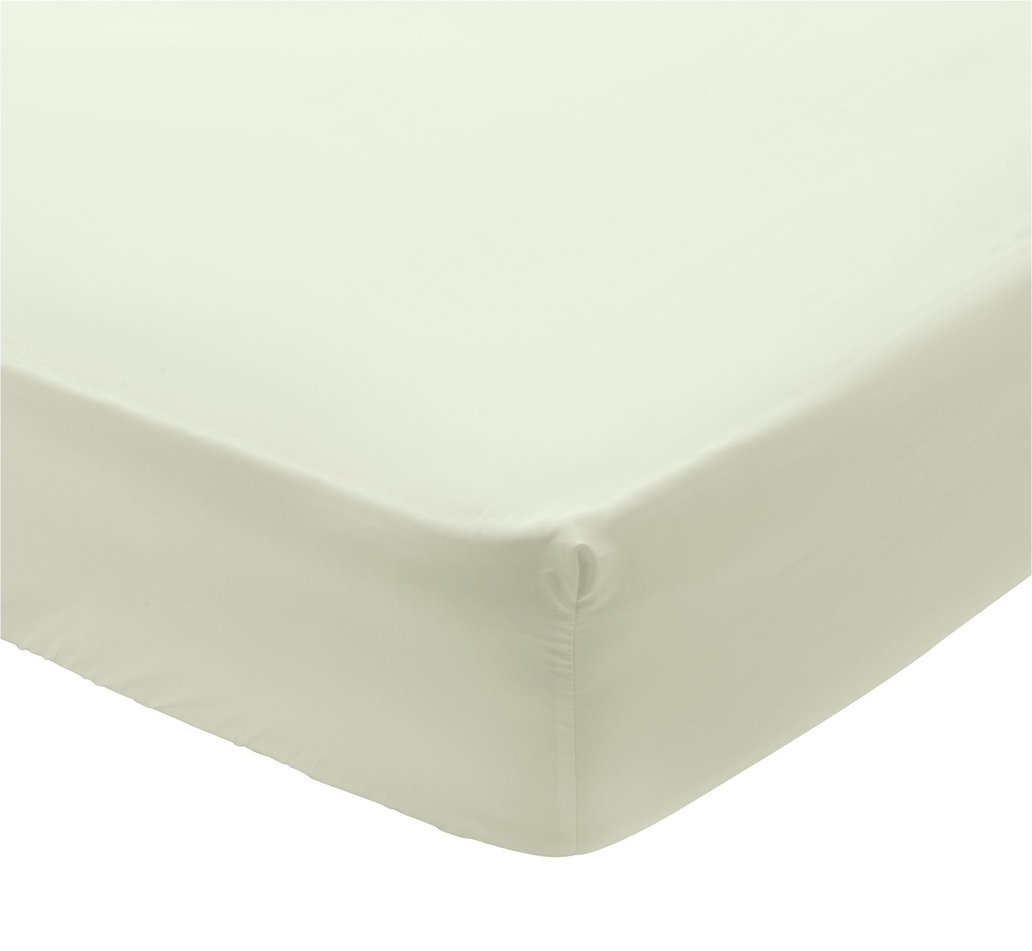 Argos Home 400TC Egyptian Cotton 30cm Fitted Sheet - Double