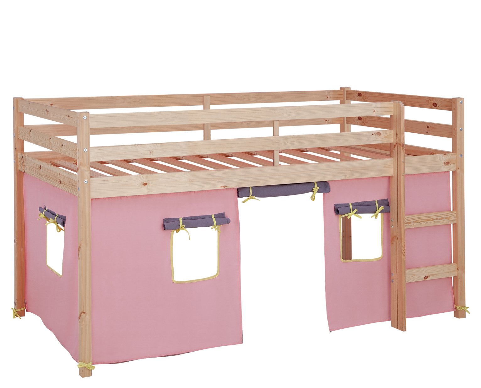 Argos Home Kaycie Pine Mid Sleeper with Rose Tent Reviews