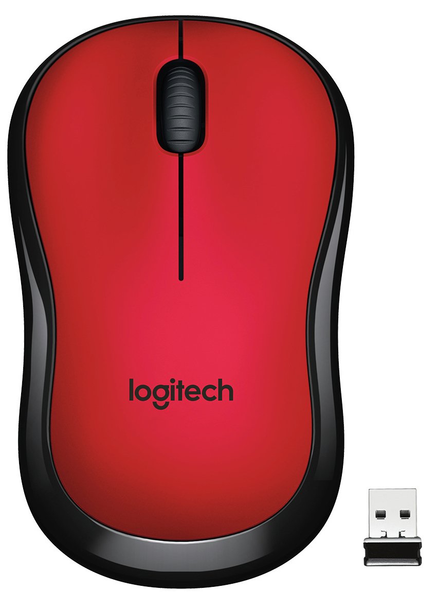Logitech M220 Silent Wireless Mouse - Red
