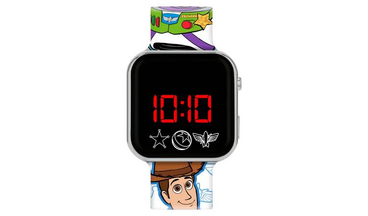 Toy Story Kids Buzz and Woody Silicone Strap LED Watch