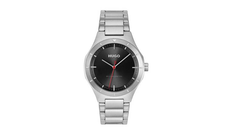 Hugo Stainless Steel Black Dial Bracelet Watch