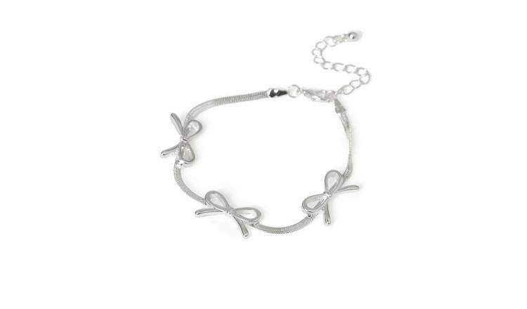 Freedom Silver Bow Bracelet