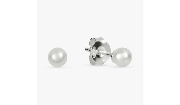 Revere Sterling Silver Pearl Stud Earrings