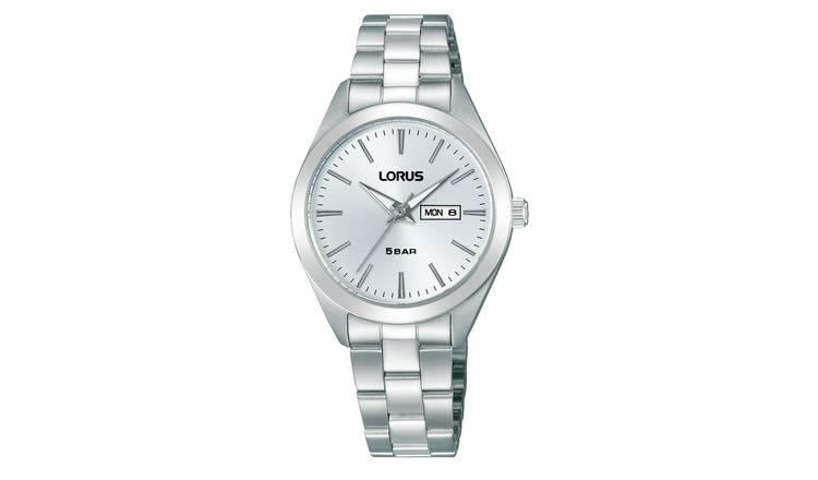 Lorus Silver Sunray Dial Stainless Steel Bracelet Watch