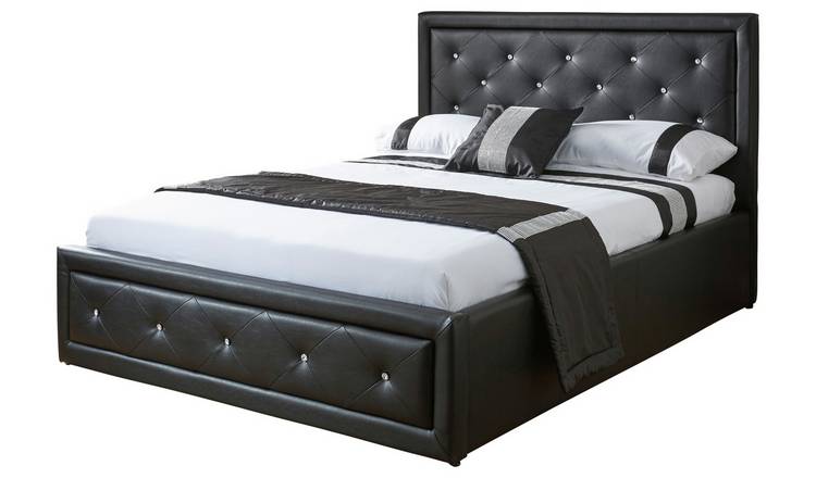 Argos black deals ottoman