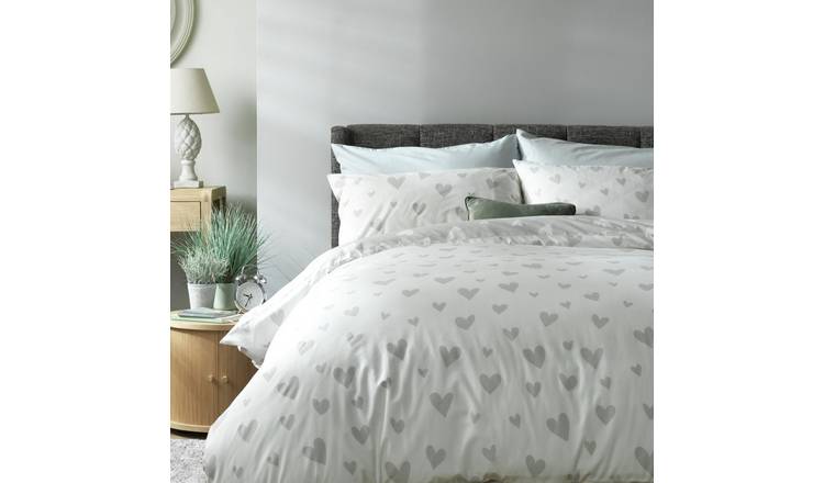 Grey king online size duvet cover