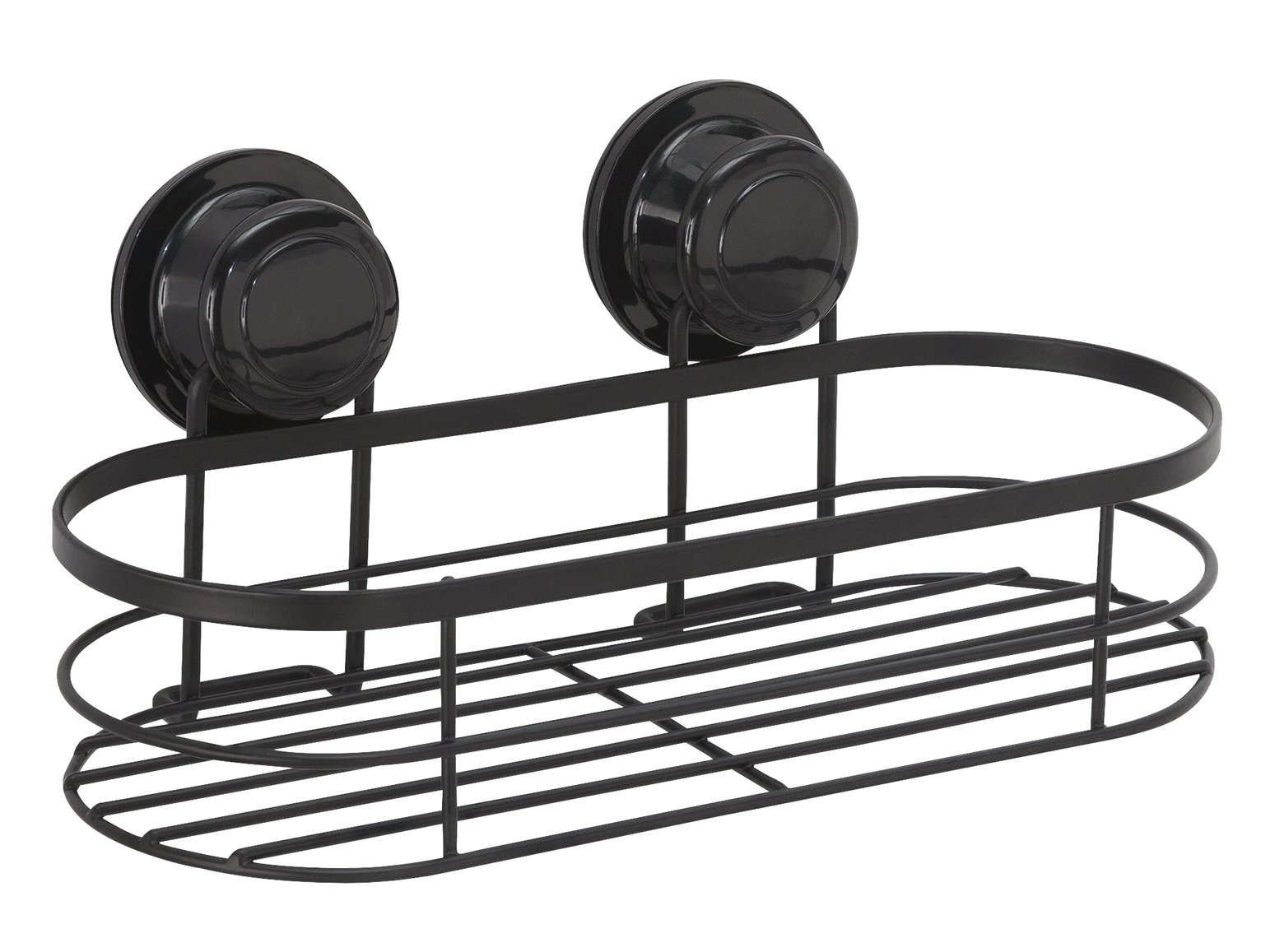 Argos Home Suction Cup Wire Shower Basket – Black 