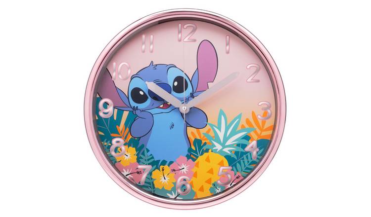 Disney Lilo & Stitch Kids Wall Clock - Pink