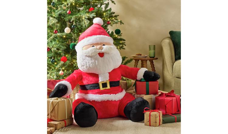 Argos Home Sitting Giant Santa Claus Soft Toy