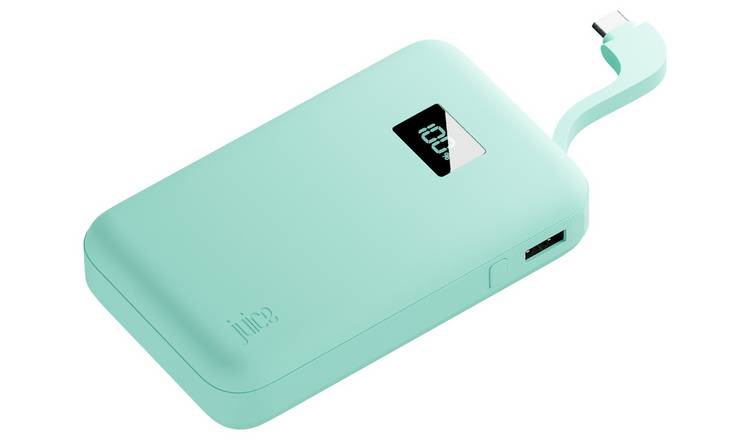 Juice 10000mAh Portable Power Bank - Teal