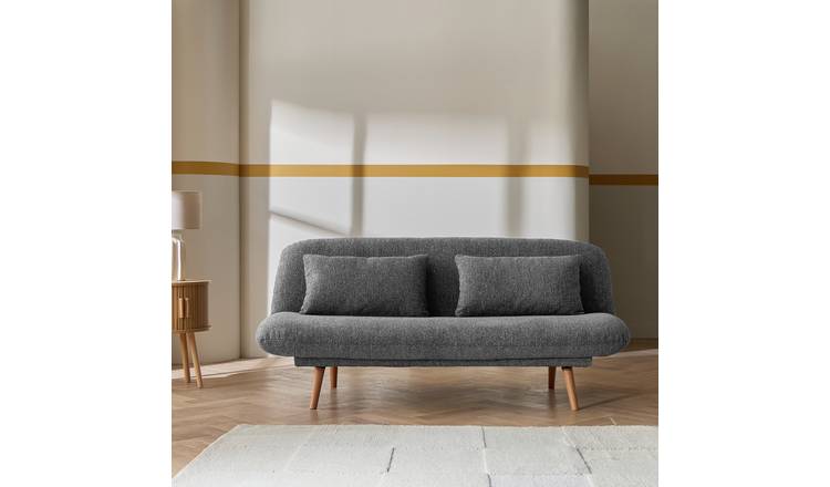 Habitat Bean Fabric Clic Clac Sofa Bed - Grey