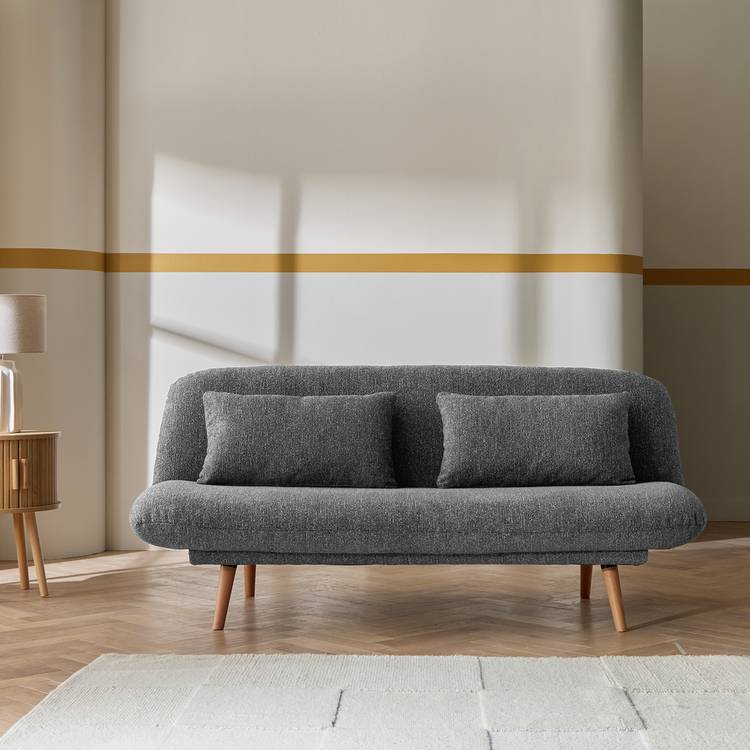 Habitat Bean Fabric Clic Clac Sofa Bed - Grey 0