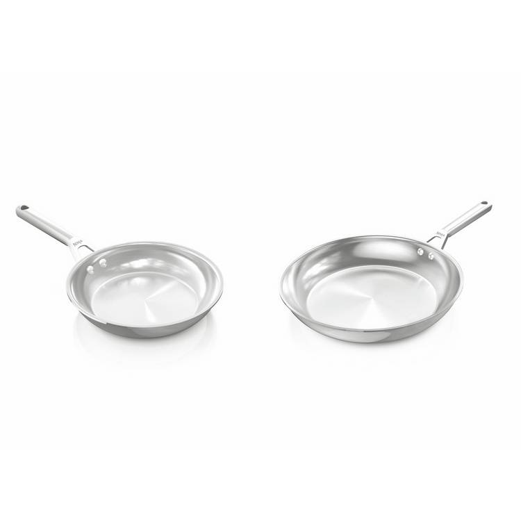 Ninja EverClad 2 Piece Stainless Steel Pan Set - Silver 0