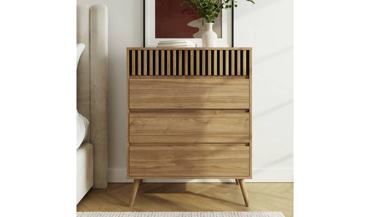GFW Rowan 4 Drawer Chest - Oak