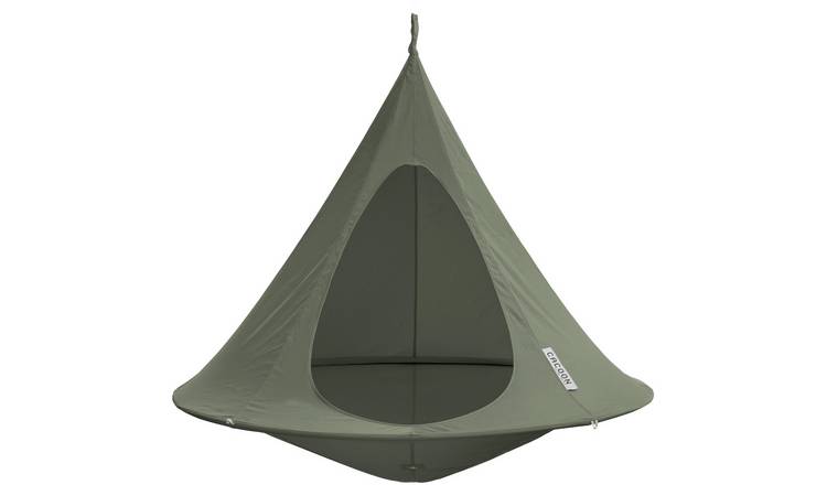Cacoon 2-Seater Aluminium Double Hanging Hammock - Khaki