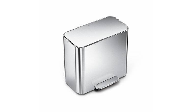 Simplehuman 15 Litre Stainless Steel Mini Recycler Pedal Bin