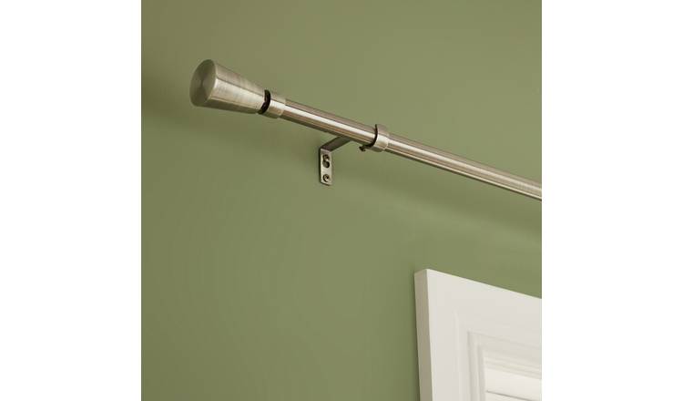 Argos Home Extendable Metal Trumpet Brass Curtain Pole - 120 - 210cm