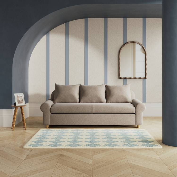 Habitat Whitby Fabric 4 Seater Sofa - Mocha - Ash Leg 0