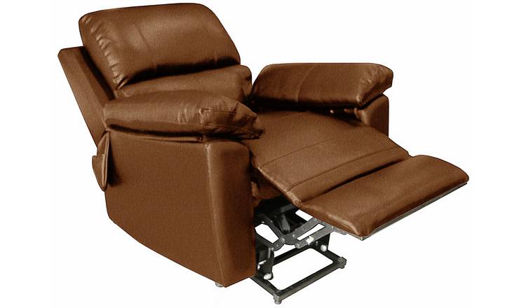 Argos Home Toby Faux Leather Rise & Recliner Chair - Tan