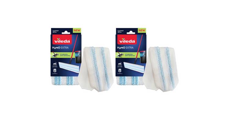 Vileda H2Pro Flat Mop Refill Pad - Pack of 2