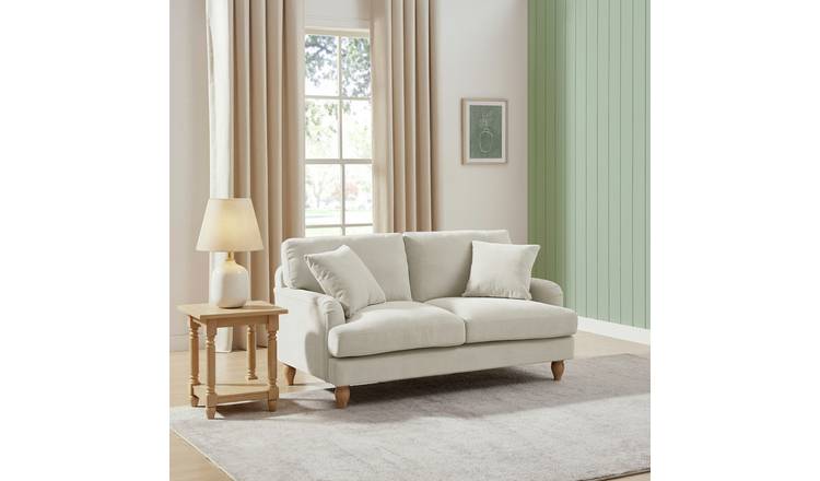 Argos Home Cynthia Fabric 2 Seater Sofa - Natural