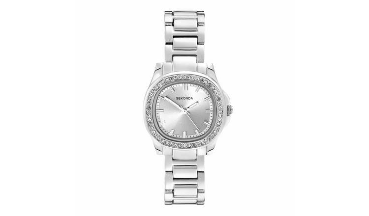 Sekonda Octaire Silver Dial Stainless Steel Bracelet Watch