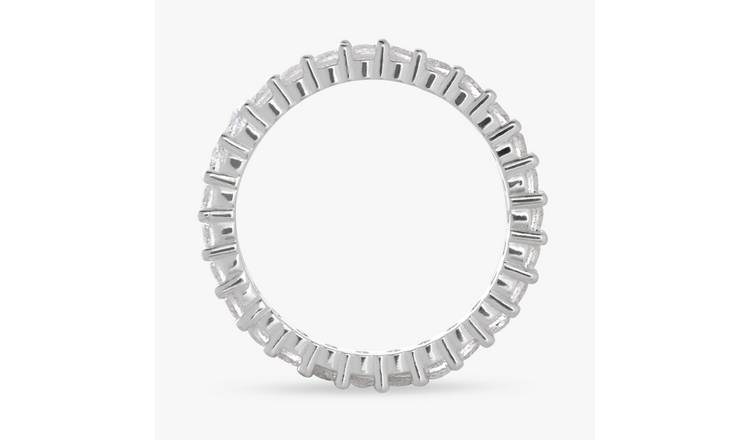 Revere Sterling Silver Eternity Band Ring - Large