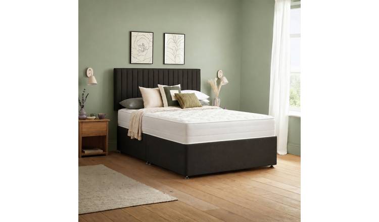 Silentnight Knightly Luxury 2000 Pocket Double Divan Bed - Charcoal