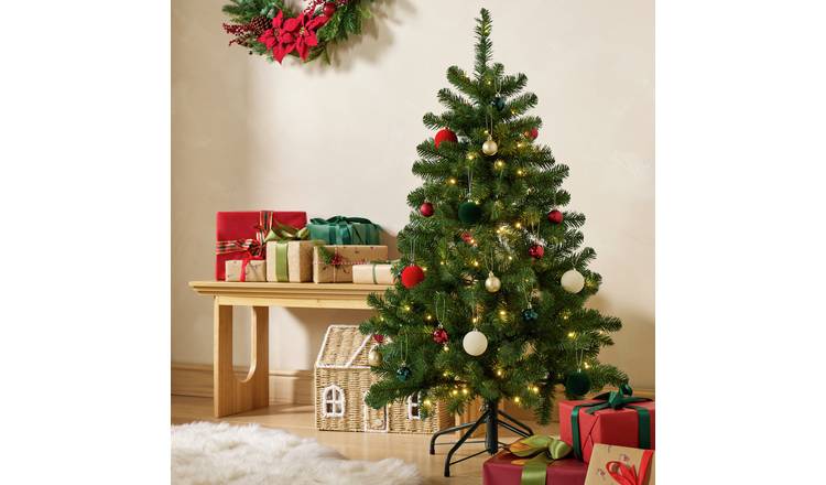 Argos Home 4ft Pre-lit Christmas Tree