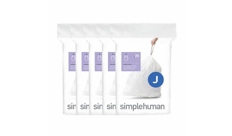 Simplehuman 45L Code J Bin Liners - Pack Of 100