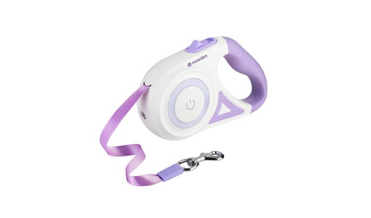 Noerden Purple & Cream Flexi Lead LED Retractable Lead - 5m