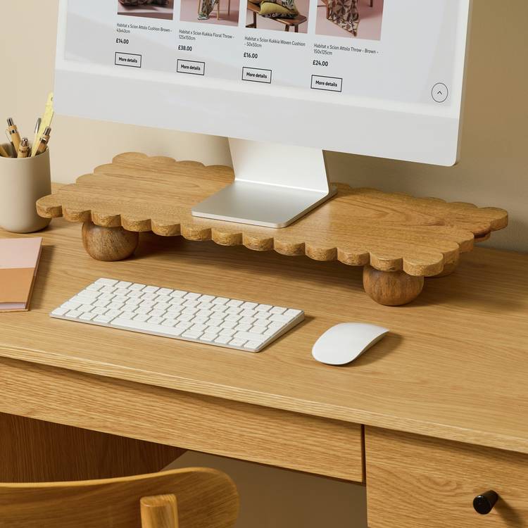 Habitat Computer Stand Mango Wood 0