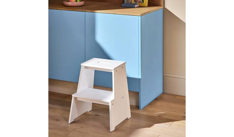 Habitat Seoul Solid Wood Step Stool - White