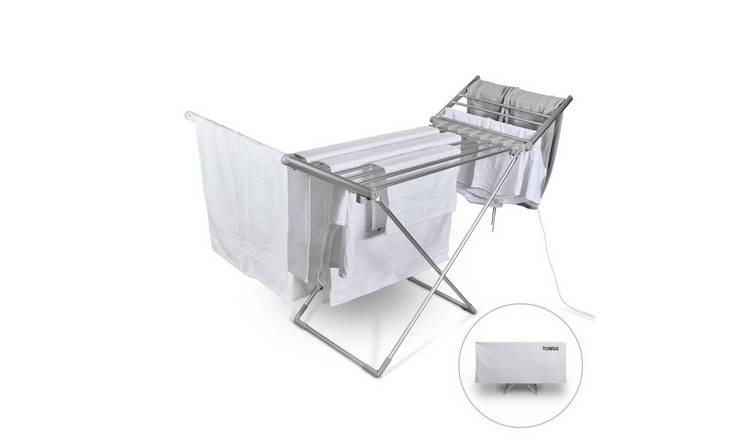 Tower Heated Winged Airer with Thermal Cover