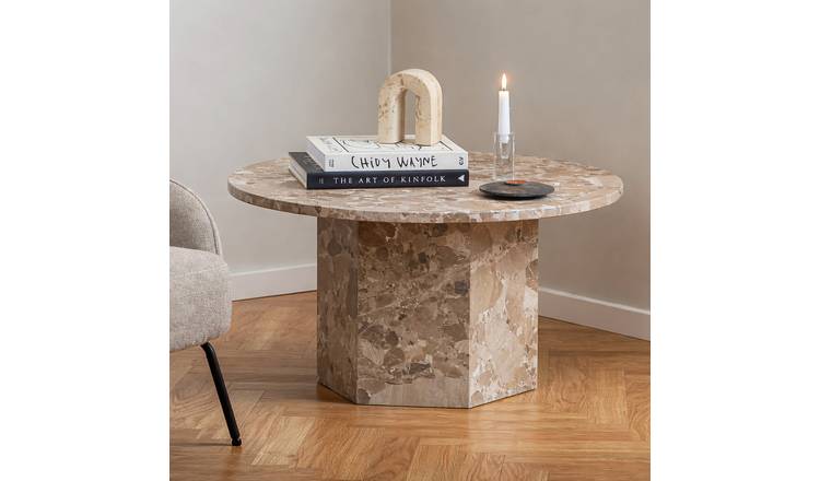 Furniture To Go Naxos Round Coffee Table - Brown