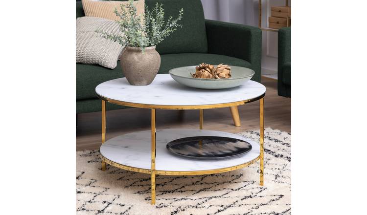 Furniture To Go Alisma Round Coffee Table - Gold