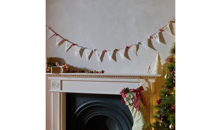 Argos Home Merry and Bright Christmas Garland