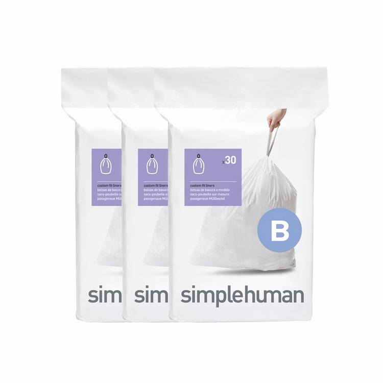 Simplehuman 6L Code B Bin Liners - Pack Of 90 0