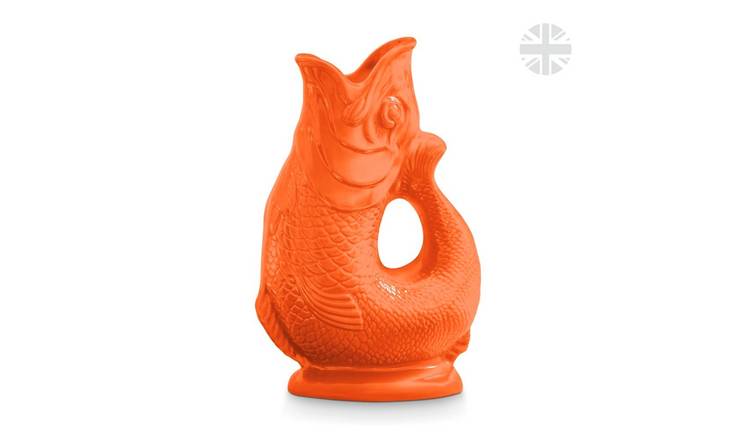 Wade Ceramic Clay Fish Jug - Orange