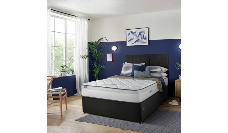 Silentnight Marlow Ultragel 1000 Pkt Superking 2 Drawer Divan Bed - Charcoal