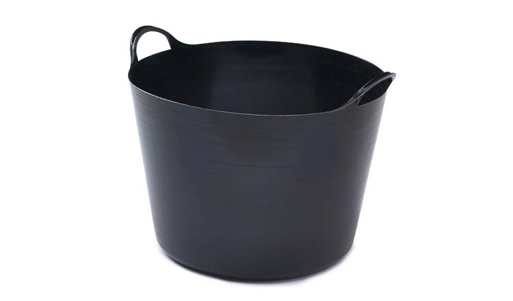 Whitefurze Flexible Tub 39L - Black
